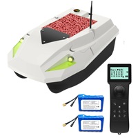 Bateau de pêche RC 12V avec retour automatique GPS pour la pêche à la carpe, 3 vitesses, 2 batteries 15600mAh, 100 points GPS, fabriqué en plastique durable