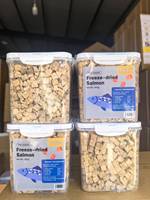 Friandises pour chiens et chats au jaune d'œuf de saumon lyophilisé, 100% protéines animales, à mâcher, OEM ODM, baril 400G, nourriture pour chats