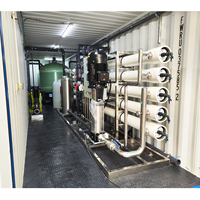 Haute qualité 25 T/H RO unité de traitement de l'eau conteneurisé forage saumâtre Machine de purification de l'eau 220V pompe Filtration