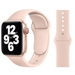 apple reloj 40 44 Suppliers-YCYMO-Correa de silicona para Apple Watch, banda de reloj para Apple Watch 41 45 44 42 40 38, 7 6 SE 5 4 3 2 se 1