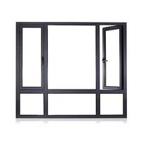 Fenêtres coupe-feu en acier de 90 minutes, ouverture horizontale, design moderne, écran pivotant en alliage d'aluminium pour utilisation hôtelière, personnalisation possible