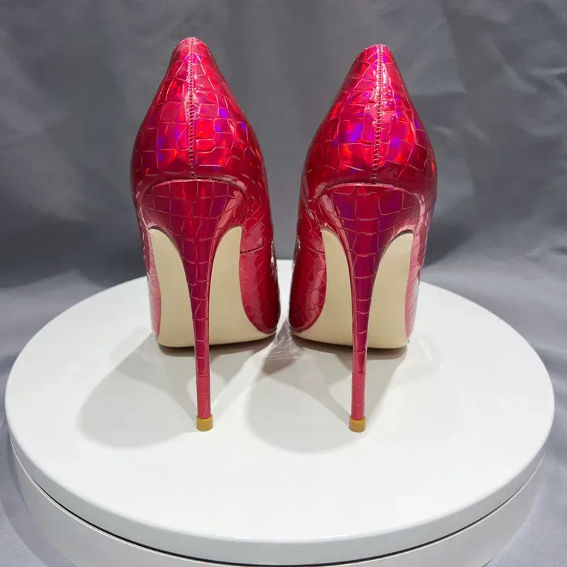 Escarpins Femme à Talons Hauts 12cm Soireelady - Pointe Ronde, Stiletto, Synthétique