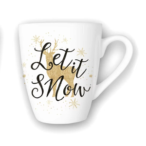 Vajilla de Porcelana Navideña al por Mayor, Precio al por Mayor, Elegante con Patrones Dorados, Juego de Vajilla de Cerámica - Product Image 6