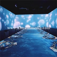 Projection cartographique immersive Projecteur d'hologramme de restaurant sur la table Expérience holographique 3D