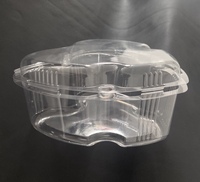 Conteneur en RPET recyclé en forme de cœur, capacité 500g, prêt à être expédié, pour tomates et fraises fraîches