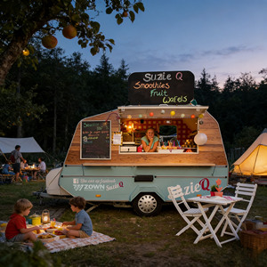 Standard Export Food <b>Trailer</b> Complete Certification Mobile Food Truck for Global Shipping - Product Image 1