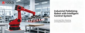 Bras robotisé industriel à six axes Utools, solution d'automatisation d'usine pour la manutention automatisée des matériaux et les charges lourdes - Product Image 2