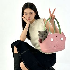 Bolsa de Transporte para Mascotas Eva de Moda, con Orejas de Gato, Decoración DIY, Gran Capacidad, Bolso de Viaje para Perros y Gatos, Portátil, para Exteriores - Product Image 4