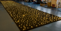 WW 3200K Couleur Temp LED Star Rideau Nuit Ciel Tir Tissu Écran Blanc Chaud Lumière Toile de fond avec Matrix Light