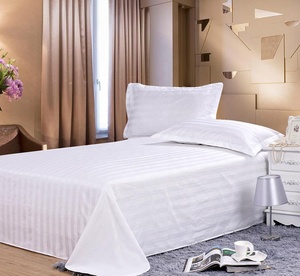 Linge de lit d'hôtel 5 étoiles Draps de lit King Queen Size 100% coton Ensemble de literie d'hôtel à rayures - Product Image 2