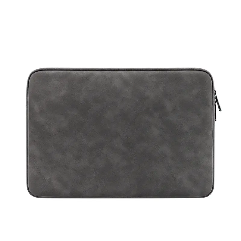 Fabriek Groothandel Custom Logo Luxe Pu Leather Protection Cover Case Voor Mannen Vrouwen Waterdichte Laptop Sleeve Bag