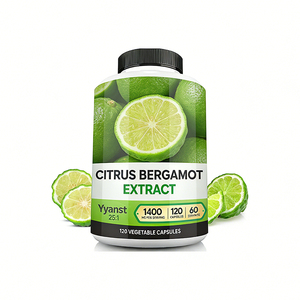 Cápsulas de extracto de bergamota cítrica de marca privada de alta calidad Beneficios para el corazón y el sistema circulatorio Función circulatoria Lípidos equilibrados - Product Image 1
