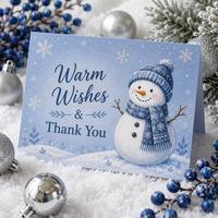 Cartes de Noël et cartes postales vierges personnalisables à imprimer, cartes de vœux saisonnières, cartes cadeaux pour la veille de Noël