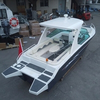 Yacht de sport de luxe en aluminium sur mesure, yacht de croisière côtier en aluminium de qualité marine