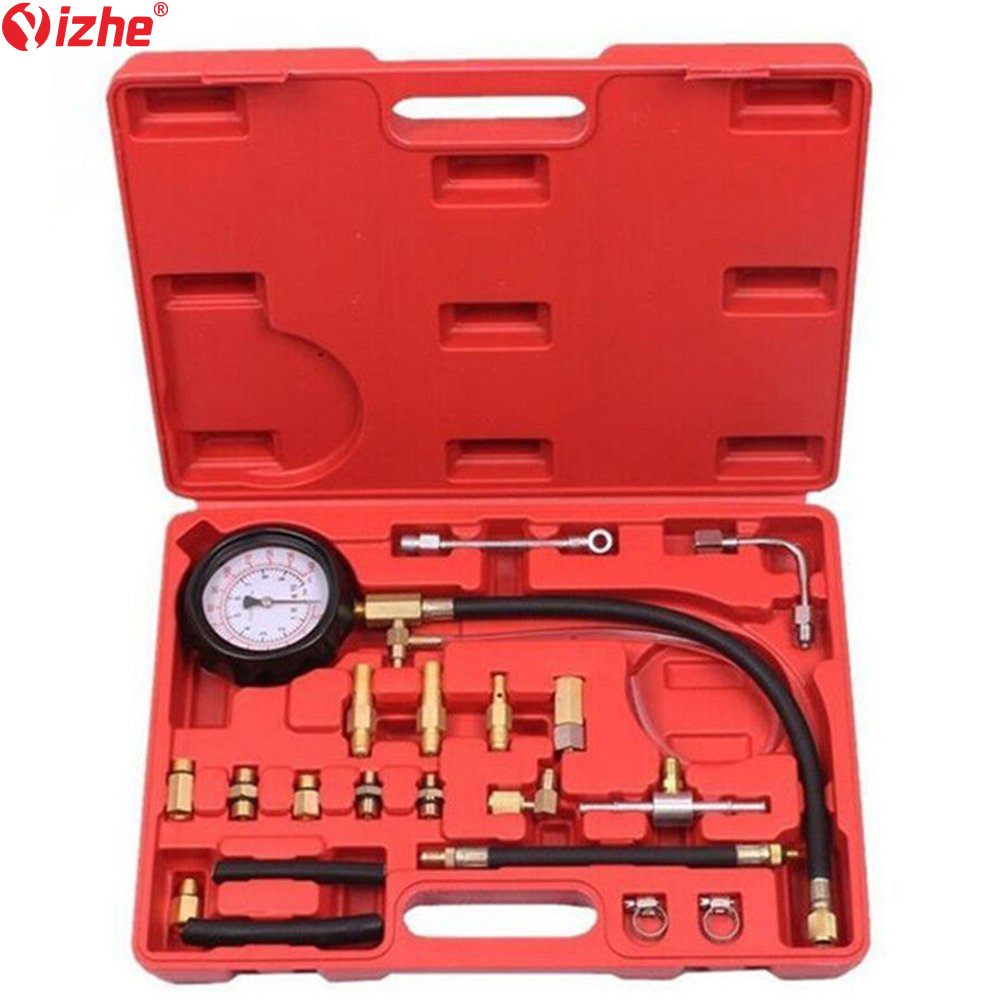 Впрыска топлива Манометр Датчик давления TU-114 Авто диагностический инструмент Тестер давления топлива ТНВД (топливного насоса высокого давления топлива манометры комплект