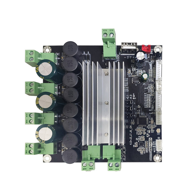 Cloudyx 480W 4-Channel Home Theater Class D Audio Amplifier with BT 5.0 for Subwoofer/Speaker Systems