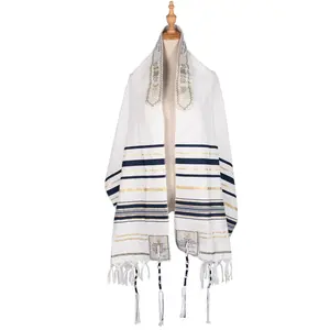 Большой арабский шарф из полиэстера, 11 видов цветов в наличии, мусульманский израильский Кошерный Талит, божий Талит, израильский молитвенный платок 52x180 см