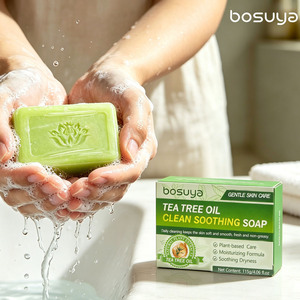 Jabón Artesanal Bosuya con Aroma a <span class=keywords><strong>Rosas</strong></span>, <span class=keywords><strong>para</strong></span> Limpieza, Cuidado, Exfoliación, Hidratación, con Aceites Esenciales, Refrescante <span class=keywords><strong>para</strong></span> Poros, Rostro y Cuerpo, 115g, Venta al Por Mayor - Product Image 2