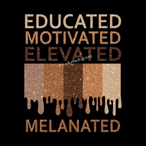 I Am Black <span class=keywords><strong>History</strong></span> Afro disegna adesivi per trasferimenti di calore per vestiti per ragazze DTF - Product Image 6