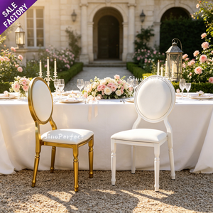 Chaises <span class=keywords><strong>de</strong></span> <span class=keywords><strong>trône</strong></span> <span class=keywords><strong>de</strong></span> mariage empilables blanches en gros pour les mariés - Product Image 1