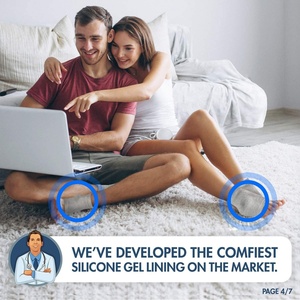 Calcetines Hidratantes con Gel para Talones Secos y Agrietados, Calcetines de Silicona para Spa, Ideales para el Dolor de Talones y Talones Secos y Agrietados - Product Image 3