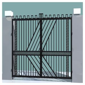 Porte in Ferro Battuto di Lusso con Design Personalizzato in Acciaio e Vetro per Residenze - Product Image 4