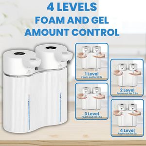 Nouveau Distributeur Automatique de Savon Mural Rechargeable à Double Tête pour Hôtels et Salles de Bain, Distributeur de Désinfectant pour les Mains et de Shampoing - Product Image 5