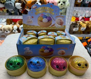 Produit transfrontalier le plus vendu : Jouet anti-stress Squishy en forme de boulette mystérieuse et de boulette de soupe, avec poudre dorée et paillettes, à récupération lente - Product Image 6