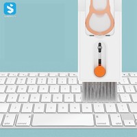 Outil de nettoyage d'écouteurs multifonctions 11 en 1 stylo de nettoyage d'écouteurs Kit de nettoyage de clavier pour nettoyeur Airpods