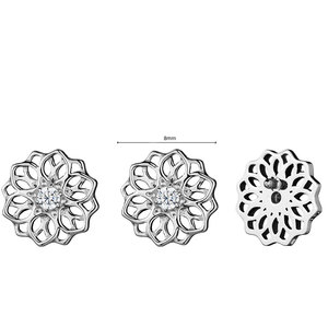 Nouvelle Boucle d'Oreille Labret Unisexe en Titane, Style Punk, Fleur Creuse Tourbillonnante, 16G, Filetage Externe, Idéale pour la Plage et les Fêtes - Product Image 4