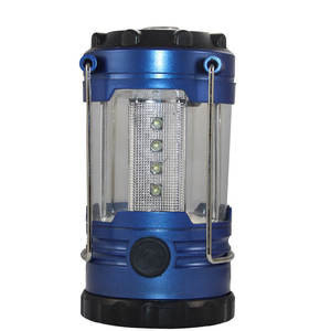 Lanterne de camping portable 12 LED, batterie rechargeable, interrupteur rotatif, lumière d'urgence extérieure rouge et bleue pour le camping - Product Image 2