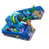 WOLONG Château gonflable commercial en PVC super amusant pour 10 enfants, utilisation intérieure et extérieure
