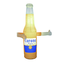 Modèle de bière gonflable portable et durable avec logo personnalisé pour les événements festifs, les promotions commerciales pour les agences de marketing et les exposants