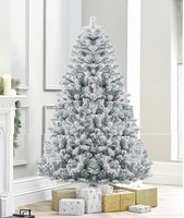 Künstlicher Weihnachtsbaum mit Warmweißem Licht, Faltbarem Ständer, für Innenräume, Feiertagsdekoration, Wohnzimmer-Deko