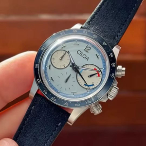 Reloj CILOA azul redondo para hombre, personalizable, nuevo regalo de lujo para novio, moderno, impermeable, reloj de cuarzo de alta calidad - Product Image 2