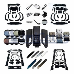 Pour <span class=keywords><strong>Range</strong></span> <span class=keywords><strong>Rover</strong></span>, Vogue, Sport, Evoque et Defender - Kit carrosserie complet pour les modèles anciens et les nouveaux modèles restylés avec calandre, phares, feux arrière. - Product Image 2