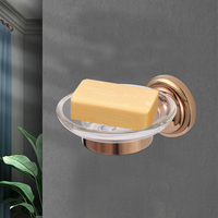 Porte-savon mural en acier inoxydable et verre, moderne, fonctionnel, élégant et écologique - Utilisation hôtelière, durable