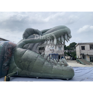 Vente directe d'usine Tente de dinosaure gonflable Tunnel animalier extérieur Canal de dinosaure gonflable à vendre - Product Image 1