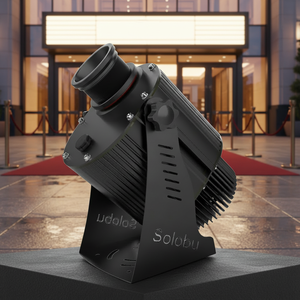 Projecteur de logo personnalisé, lampe de projection publicitaire étanche IP66 avec gobo interchangeable pour l'image de marque en vitrine - Product Image 1