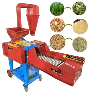 Electric Grass chaff cutter machine Mobile Small Farm Animal Feed Chaff cutter And grinder machine In kenya