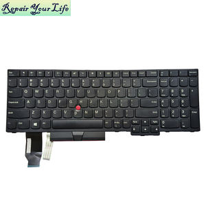 Clavier d'ordinateur portable US sans rétroéclairage pour <span class=keywords><strong>Lenovo</strong></span> ThinkPad E580 L580 L590 <span class=keywords><strong>P52</strong></span> P72 E585 E590 E595 P53 P73 SN20P34095 01YP560 Clavier Nouveau - Product Image 1