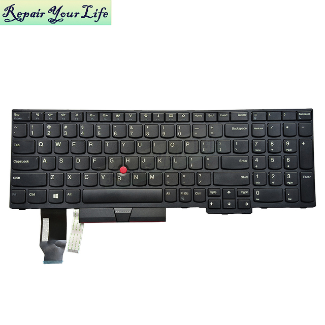 US No Backlit Laptop Keyboard for Lenovo ThinkPad E580 L580 L590 P52 P72 E585 E590 E595 P53 P73 SN20P34095 01YP560 Keyboard New