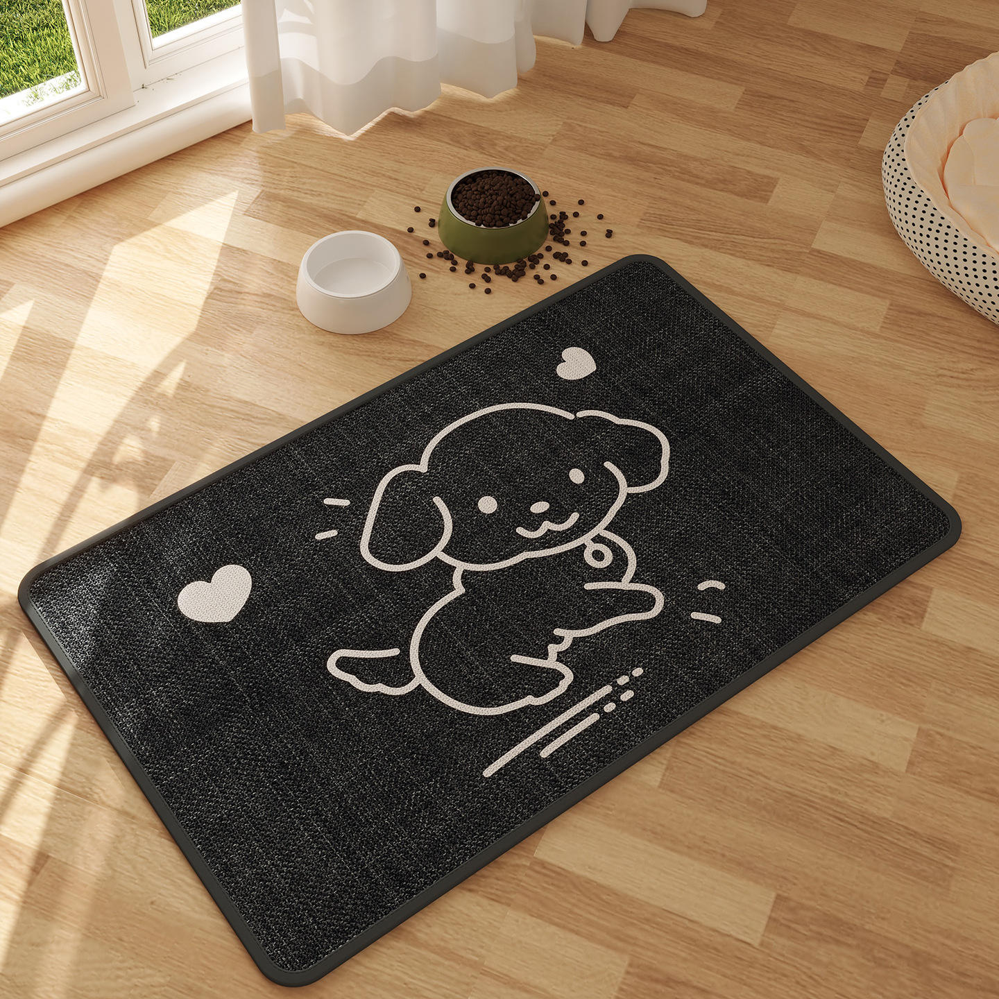 รอบสุนัขสนุกสีดำ