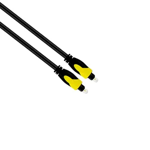 Renk altın kaplama dijital Fiber optik ses hattı SPDIF 5.1 kanal desteği HiFi hoparlör toslink optik kablo AV kablosu