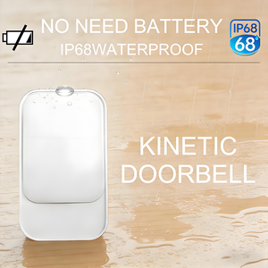 Sonnette de porte domestique 38 sonneries Sonnette auto-alimentée 4 volumes réglables EU US IP68 Sonnette sans fil étanche - Product Image 6