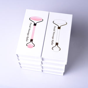 Gua Sha-Rodillo de Jade para cara, piedras naturales de Aventurina verde, doble cuello, masaje adelgazante, herramienta para la piel antienvejecimiento - Product Image 6