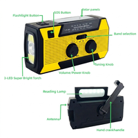 Radio météo portable 5000 mAh avec haut-parleur haute fidélité pour centre de notification d'urgence communautaire en sécurité publique