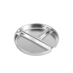 Platos Divididos de Acero Inoxidable 304 con <span class=keywords><strong>3</strong></span> Compartimentos, Irrompibles, No Tóxicos, para Camping, Picnic, Almuerzo - Product Image 5