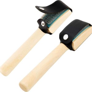 <span class=keywords><strong>Brosse</strong></span> à chaussures de danse en métal tressé avec manche en bois durable - Product Image 4