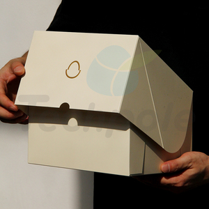 Logotipo personalizado Eco Friend Impresión <span class=keywords><strong>de</strong></span> grado alimenticio Tarta <span class=keywords><strong>de</strong></span> fresa y Mille-Feuille Loaf Cakes Box - Product Image 4